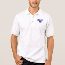Indiana Flag Polo T-shirt