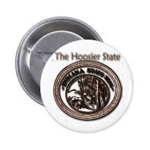 Indiana Hoosier State Seal Pins