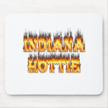 Indiana Hottie Fire and Flames Mouse Pads