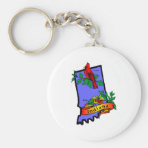 Indiana Map 2 Key Chains