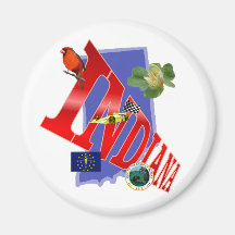 Indiana Refrigerator Magnet