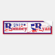 Indiana Romney and Ryan 2012 Bumper Sticker