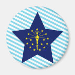 Indiana Star Refrigerator Magnet