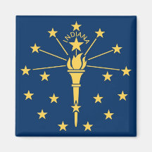 Indiana State Flag Fridge Magnets