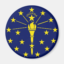 Indiana State Flag Magnets