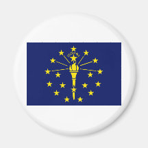 Indiana State Flag Refrigerator Magnet