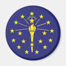 INDIANA STATE FLAG T-shirt Fridge Magnets