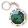 Indiana State Seal Keychain
