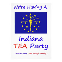 INDIANA T.E.A. PARTY INVITATIONS