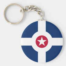Indianapolis Flag Keychain
