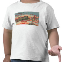 Indianapolis, Indiana - Large Letter Scenes 2 Tee Shirts