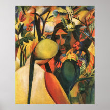 Indians by August Macke Poster