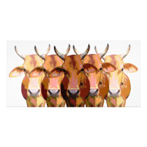 India's cow customized photo card