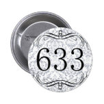 Indicatif régional 633 badge avec épingle