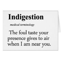 Indigestion Definition Cards