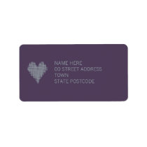 Indigo Address Label