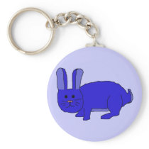 Indigo Bunny keychain