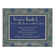 Indigo Circles Personalized Announcement