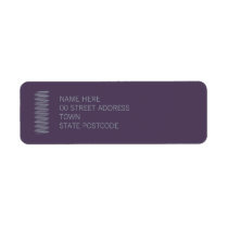 Indigo Return Address Label