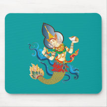 indische Meergöttin indian sea goddess Mousepad