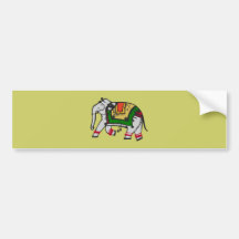 indischer Elefant indian elephant Autosticker