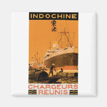 Indochine Chargeurs Reunis Refrigerator Magnet