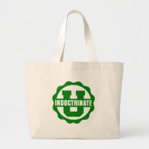 "Indoctrinate U" Simple Logo Canvas Boat Bag