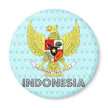 Indonesia Coat of Arms Fridge Magnet