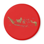 Indonesia Map Magnet