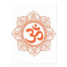 INDOU - SYMBOLES OM, OHM DE BOUDDHA CARTES POSTALES