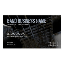 Industrial Grunge Guitar Business Card