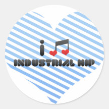 Industrial Hip fan Round Sticker