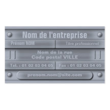 Industrial ID Plate Business Card Templates