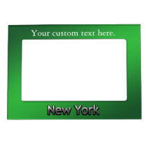 Industrial New York - On Green Frame Magnet