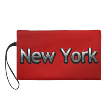 Industrial New York - On Red Wristlets