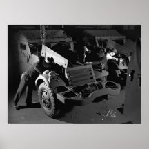 Industrial Photo - WW2 Half Track Scout Cars Print