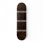 Industrial Stamped Steel Urban Grunge Skateboard