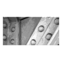 Industrial Theme Digital Art. Photo Card Template
