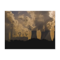 Industry polluting the atmosphere postcard
