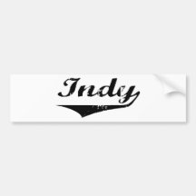 Indy Bumper Stickers