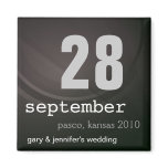 Inexpensive Save the Date Wedding Magnet