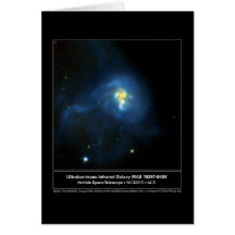 Infared Galaxy Hubble Telescope Photo Card