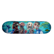 Infecté et injecté - art de la rue Sk8 Plateau De Planche À Roulettes