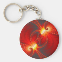 Infernal - Fractal Art Key Chain