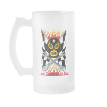 Inferno Luchador Mexican Wrestler Beer Mug