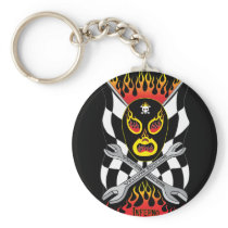 Inferno Luchador Mexican Wrestler Keychain