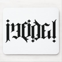 Infidel Ambigram Mouse Pads