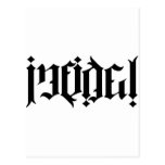 Infidel Ambigram Postcard