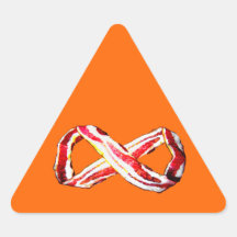 Infinite BACON! Triangle Stickers