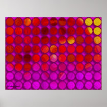 Infinite beginnings - red 1 abstract art print